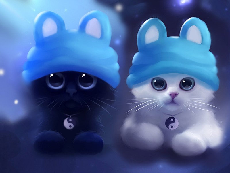 Милые мультяшные котята