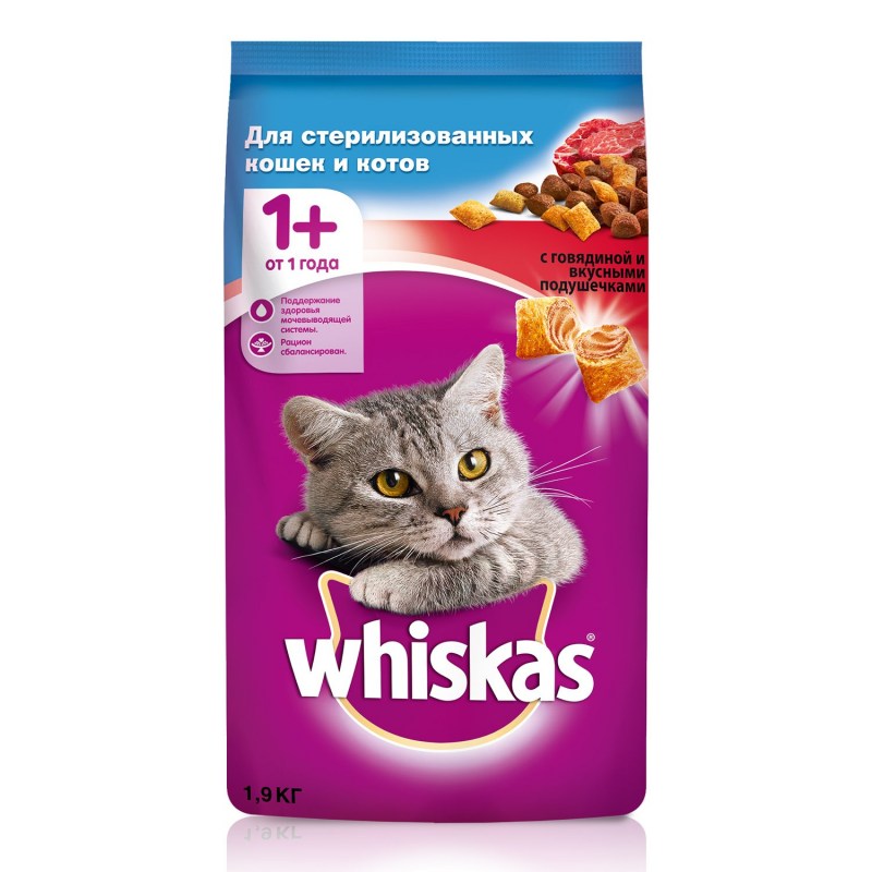 Корм Whiskas сухой 350гр