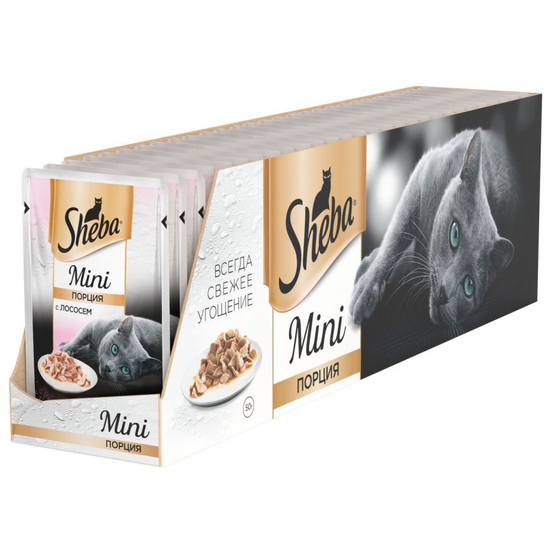 Корм для кошек Sheba Mini с уткой 33шт. Х 50 Г