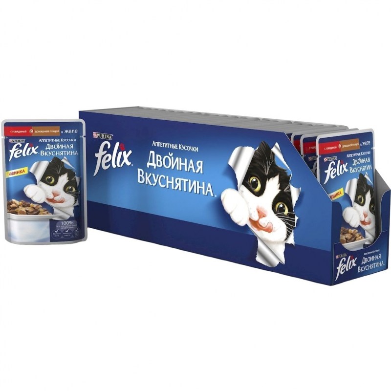 Корм Феликс 85 желе ягненок