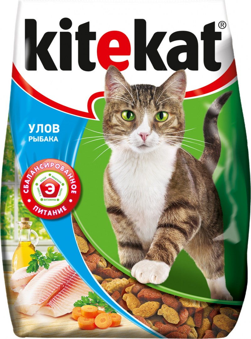 Сухой корм для кошек Kitekat Курочка аппетитная 1.9кг