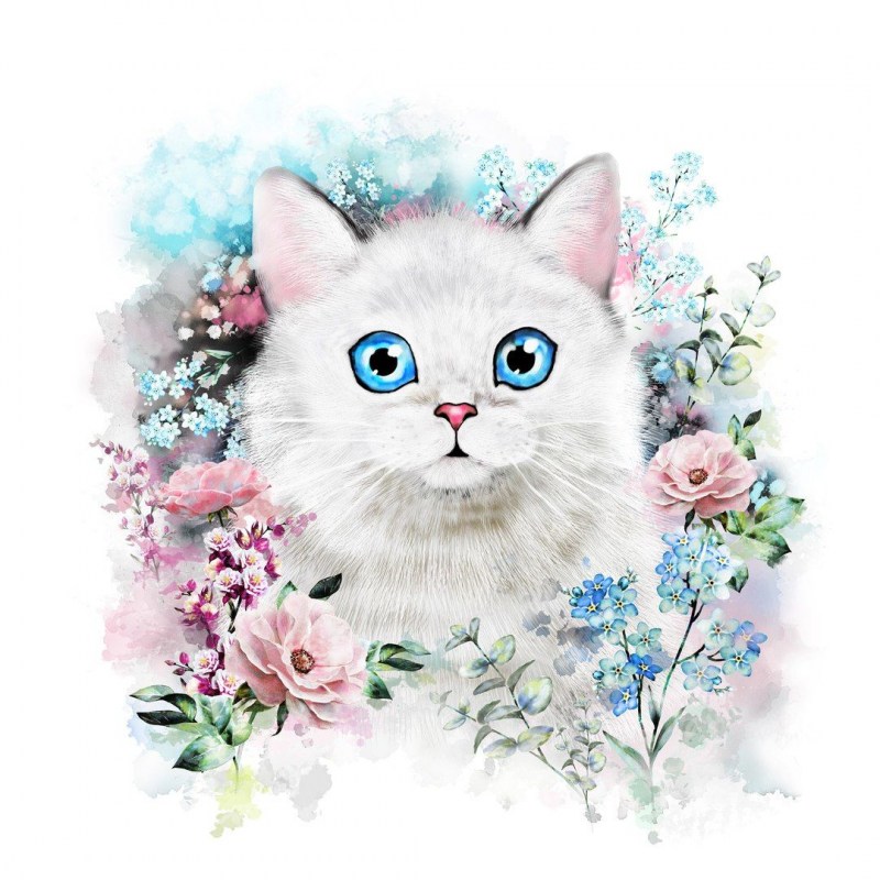 Котенок акварель