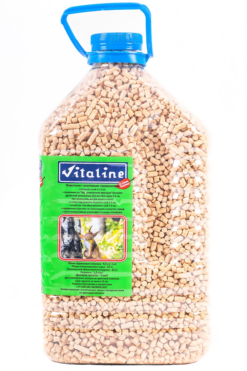 Наполнитель для животных Vitaline древесный