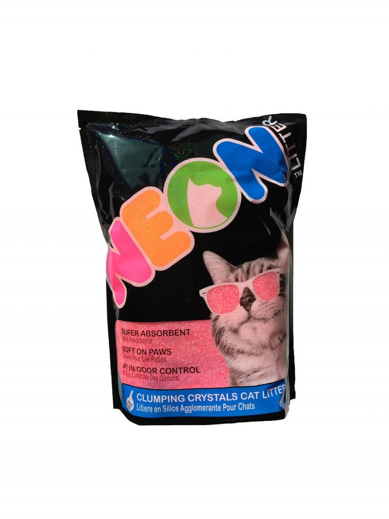 Комкующийся наполнитель Neon Litter силикагель Green 1,81 кг