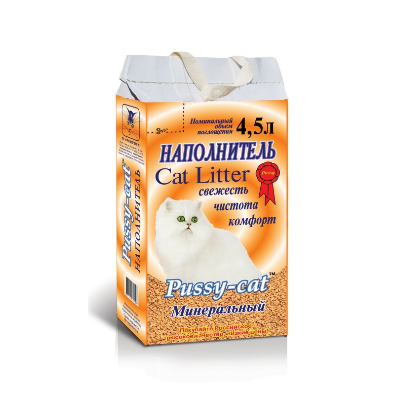 Наполнитель pussy-Cat 4,5л «цеолитовый»