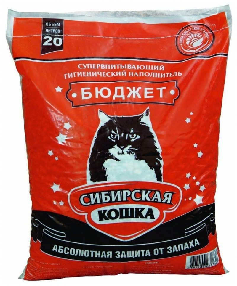 Наполнитель Сибирская кошка комфорт 20л