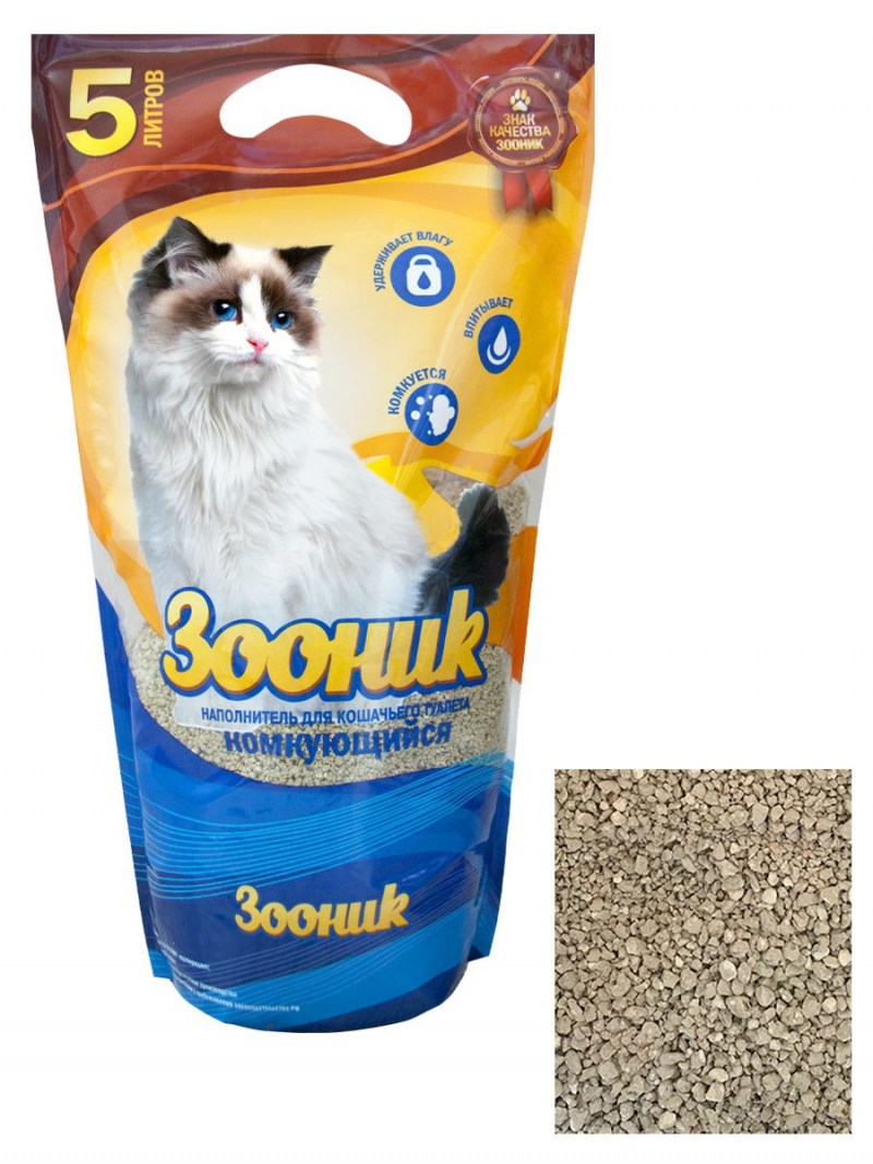 Наполнитель Зооник комкующийся 5л*4