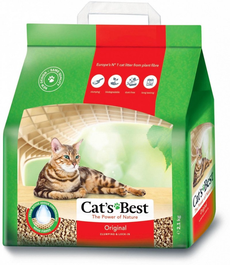 Комкующийся наполнитель Cat's best Smart Pellets 5 кг/10 л
