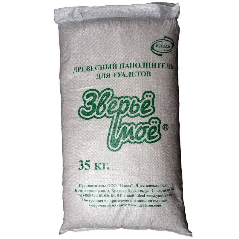 Наполнитель ЗВЕРЬЕ мое 35 кг