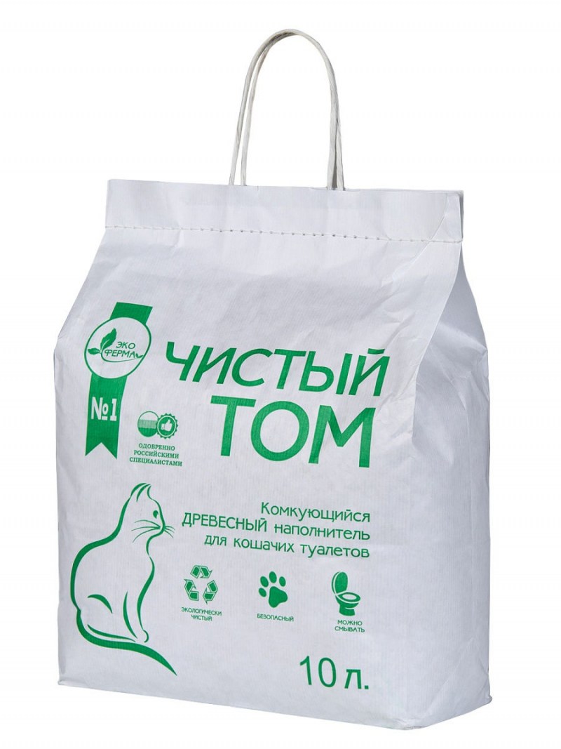Древесный комкующийся наполнитель для кошачьего туалета