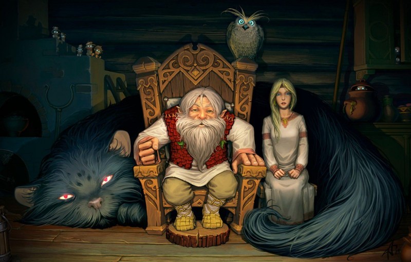 Кот ученый и Баюн