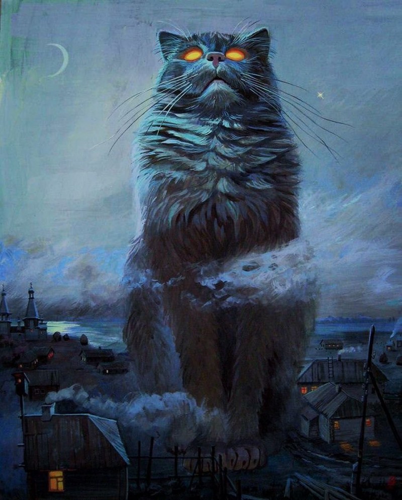 Кот Баюн фэнтези