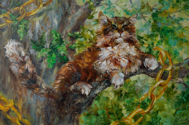 Кот Баюн арт