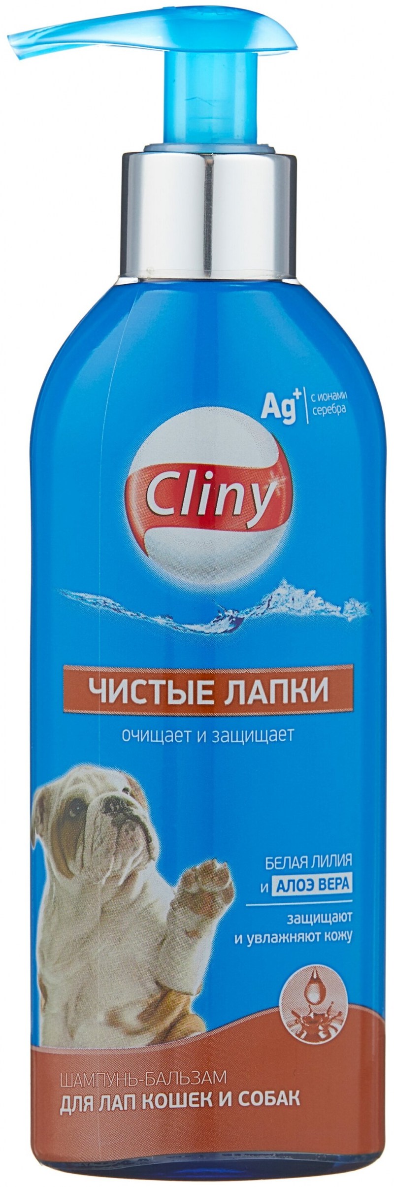 Шампунь -кондиционер Cliny питание и блеск для короткошерстных кошек 200 мл