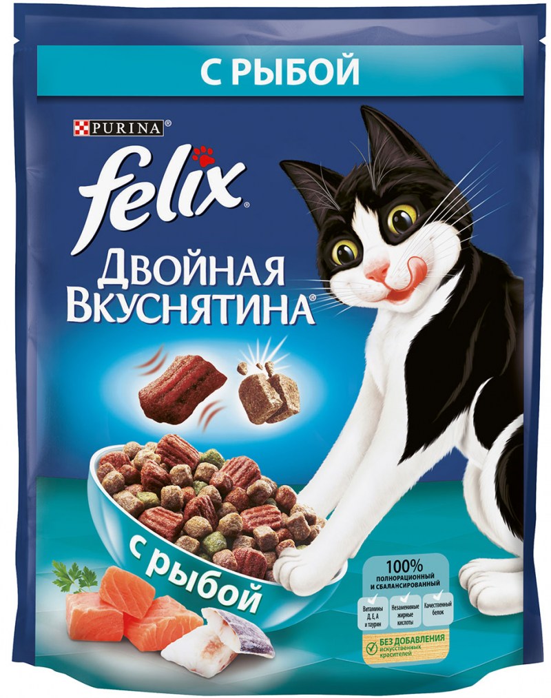 Феликс двойная вкуснятина сухой корм