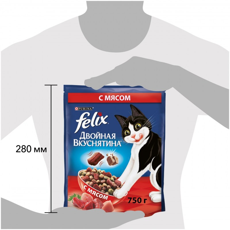 Феликс двойная вкуснятина сухой корм