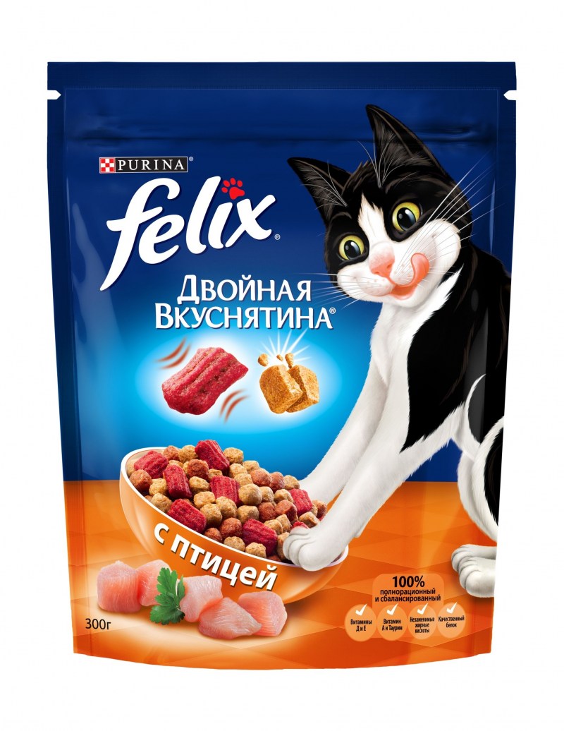 Корм Феликс двойная вкуснятина