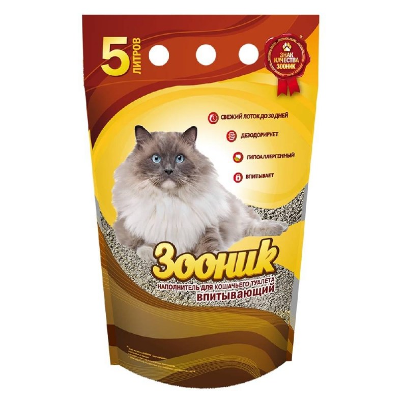 Впитывающий наполнитель Зооник 20 л