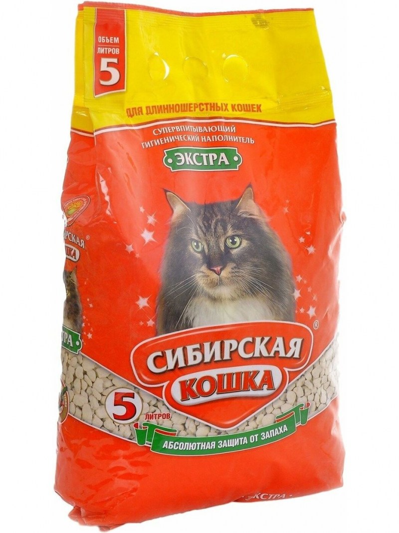Впитывающий наполнитель Сибирская кошка Экстра 20 л
