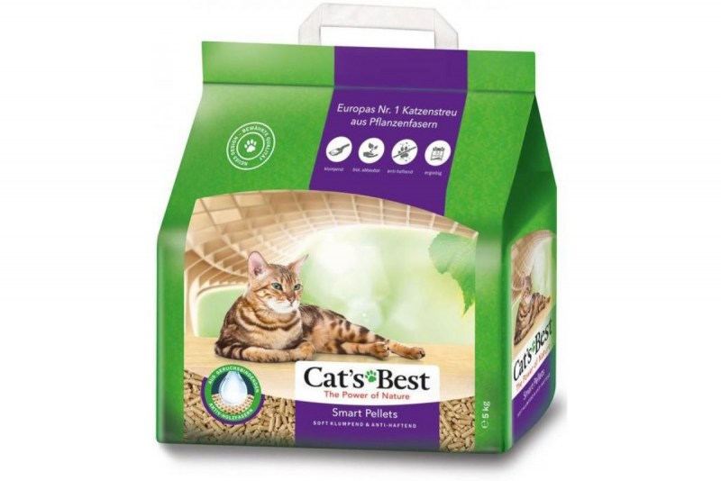 Комкующийся наполнитель Cat's best Smart Pellets 5 кг/10 л