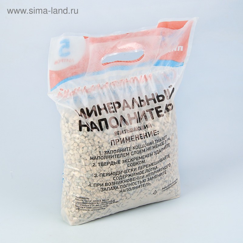 Наполнитель минеральный комкующийся пижон 50 кг