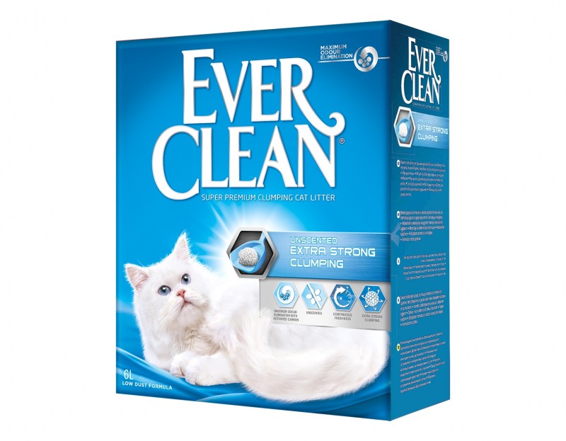 Наполнитель ever clean Extra strong Clumping Unscented 6 л