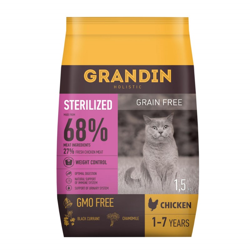 Grandin корм для кошек стерилизованных