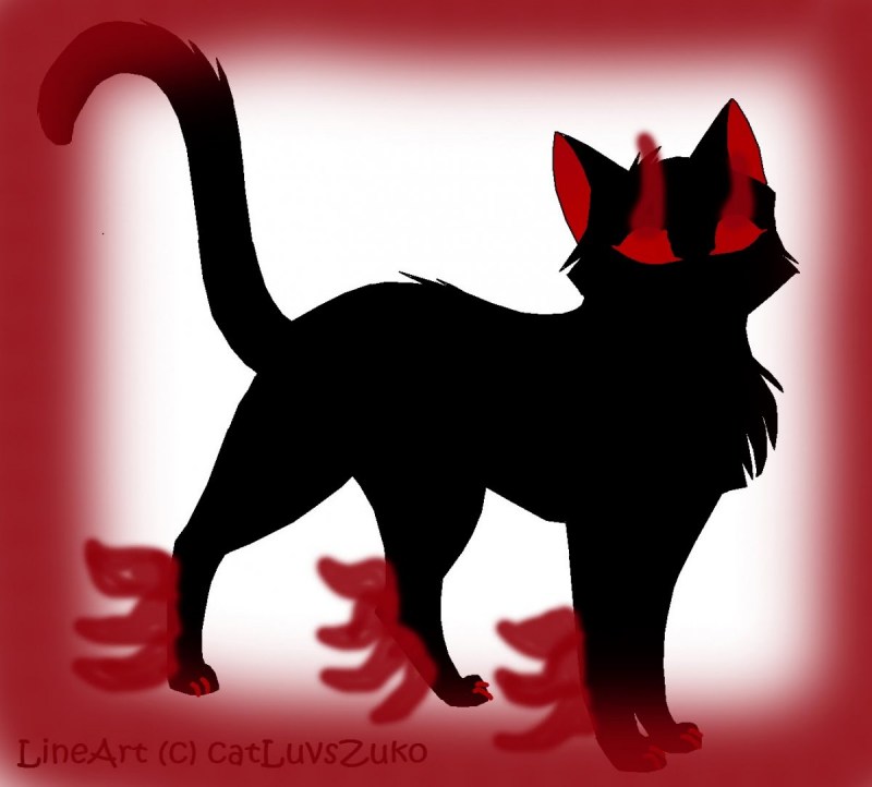 Кот демон аниме
