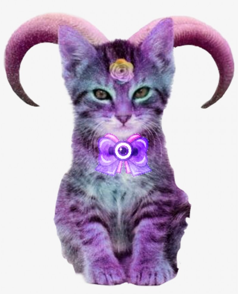 Кот с рогами дьявола