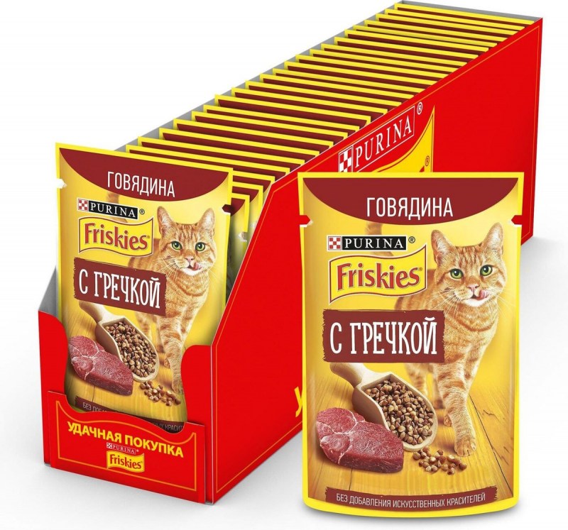 Корм для кошек friskies с курицей 24шт. Х 85 Г