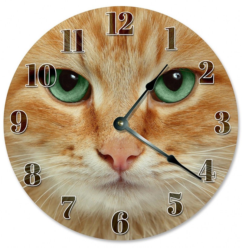 Часы с котом