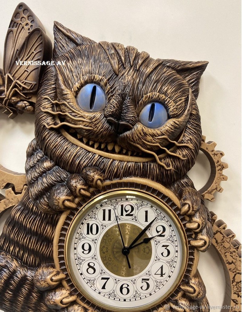 Часы Чеширский кот BOGACHO