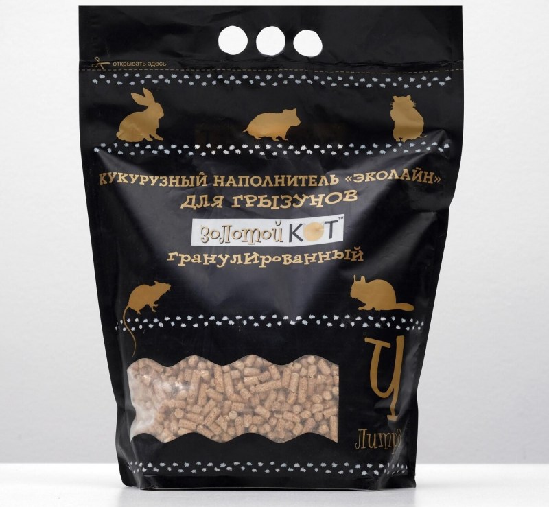 Наполнитель кукурузный золотой кот 4л 1094860
