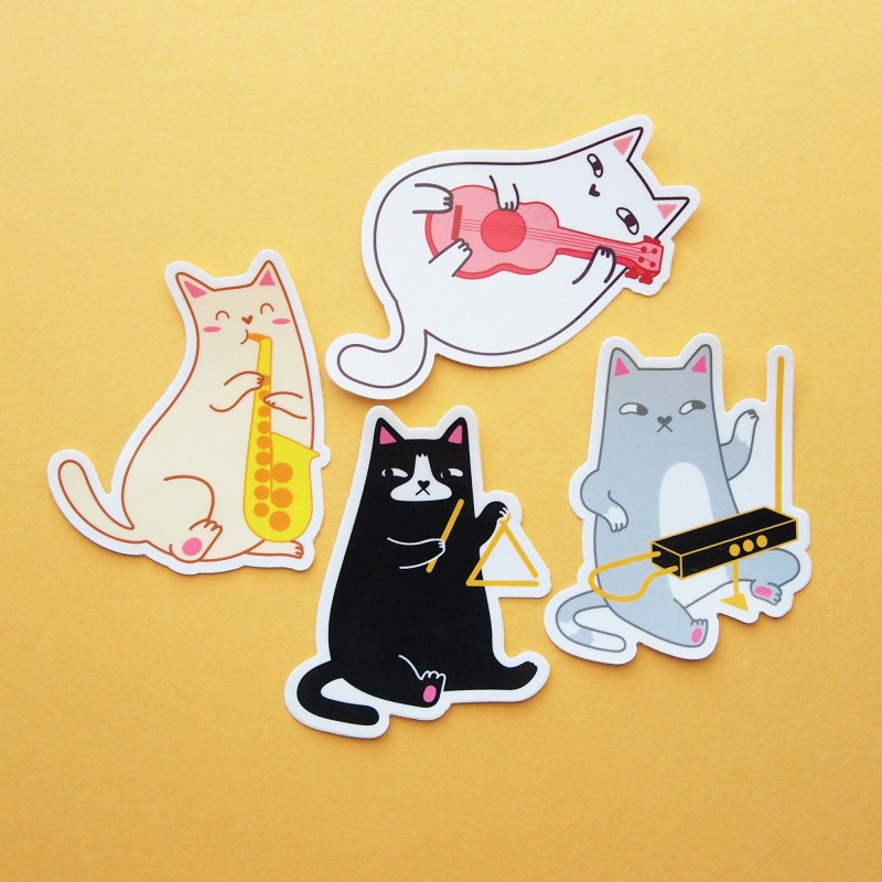 Наклейки котики