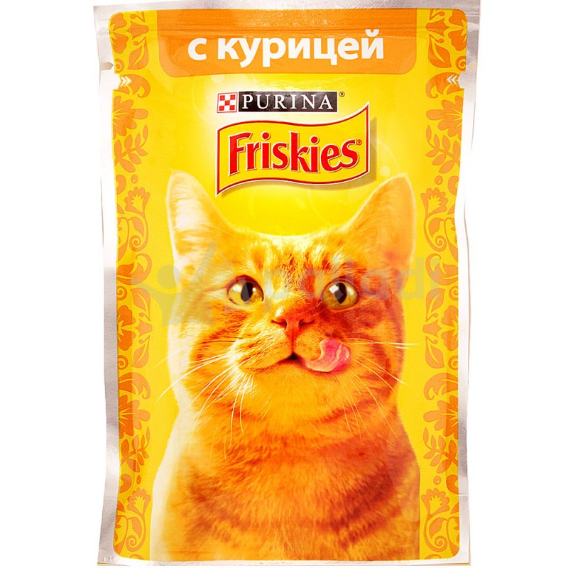 Корм влажный фрискис с говядиной 85 г