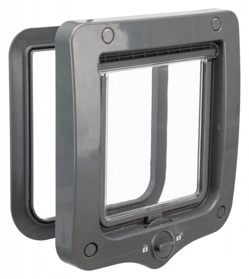 Дверца для кошек 2-way серая 20*22см /44202/