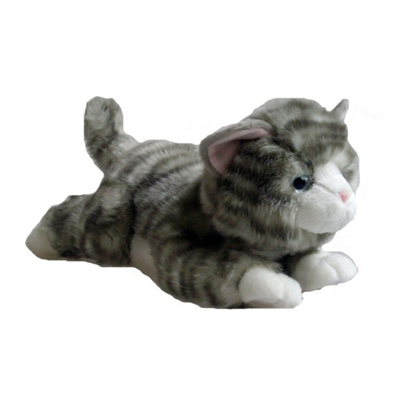 Мягкая игрушка Aurora котёнок серый 22 см
