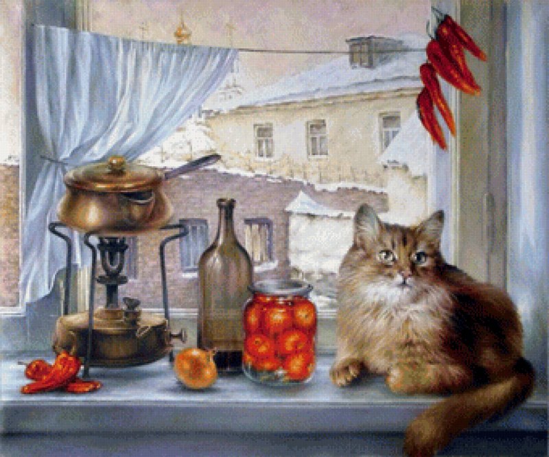 Кот и рыбка
