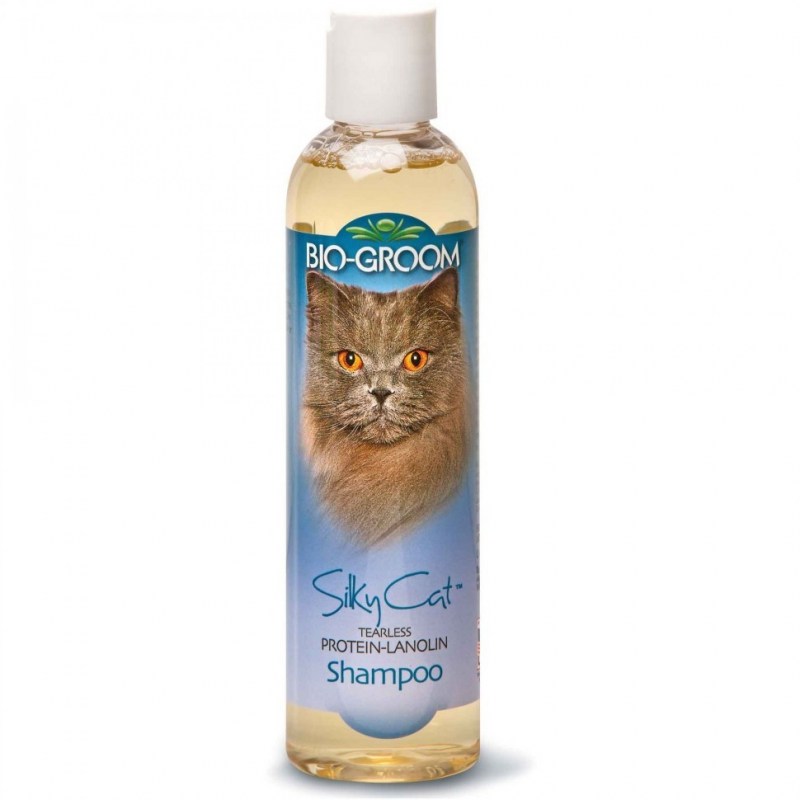 BIOGROOM шампунь для кошек протеин/ланолин (Silky Cat Shampoo), 1:4,