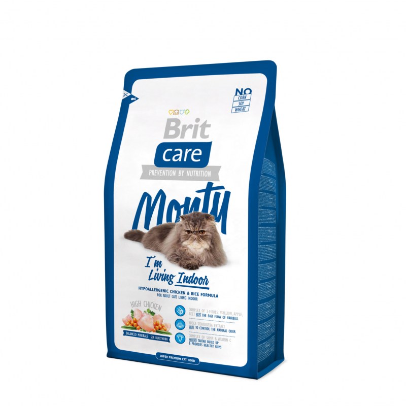 Брит сух д/Кош 2кг Care Индор 132610