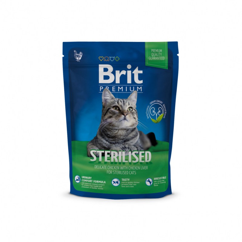 Brit Premium для кошек Sterilised Salmon 800 g