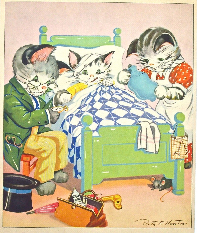 Кот заболел