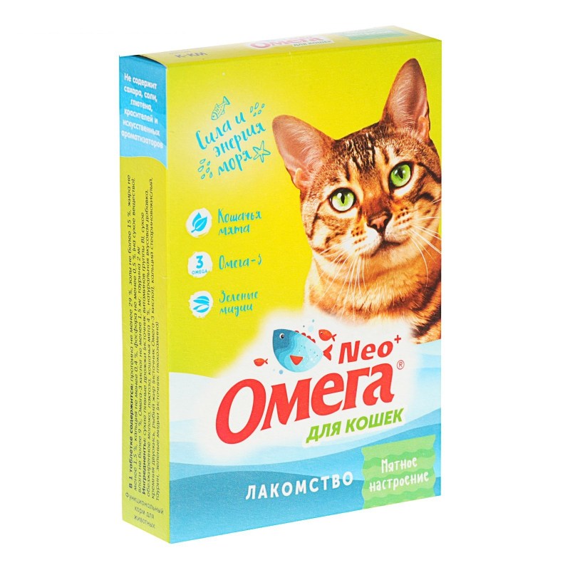 Омега Нео для кошек лакомство