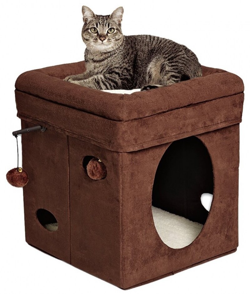Midwest домик лежанка currious Cat Cube 38.4х38.4х42h см