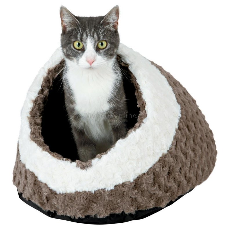 Домик для кошек Trixie minou cuddly Cave 50х41х30 см бежевый/коричневый
