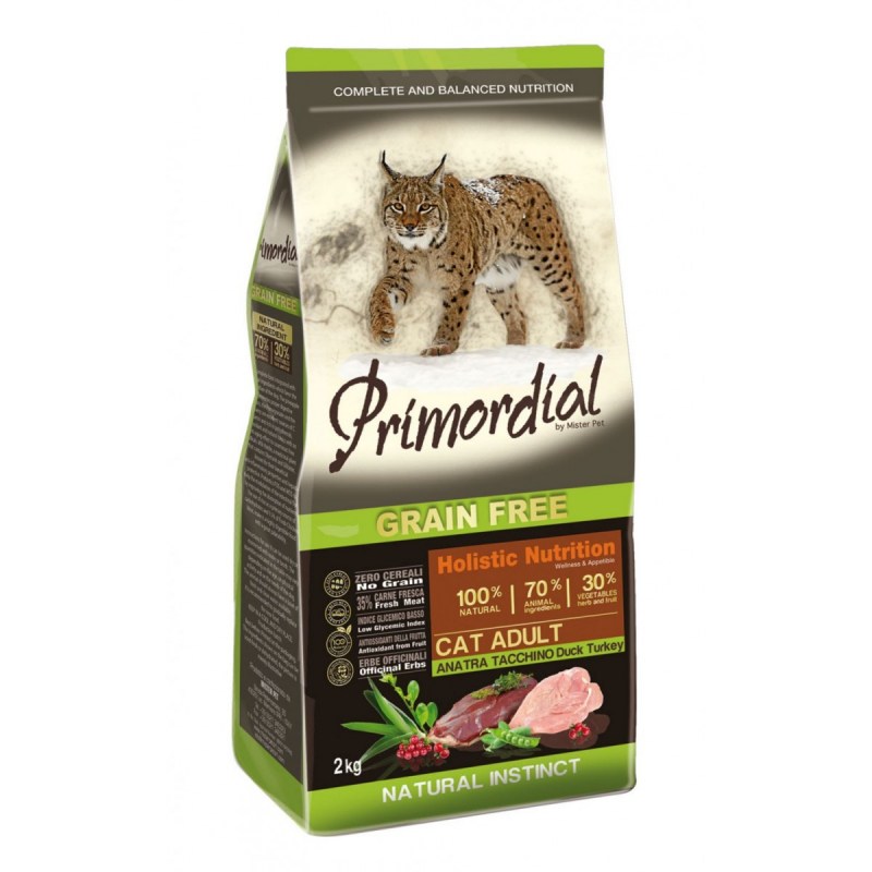 Корм для собак Primordial (2 кг) Adult all Breed утка, форель