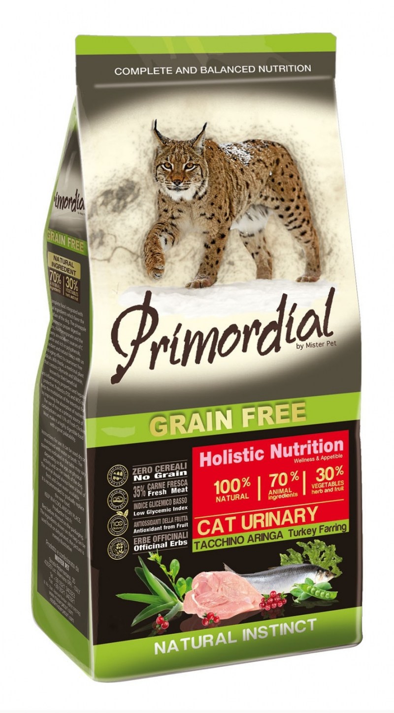 Корм для кошек Primordial (2 кг) Grain free Kitten Duck Turkey