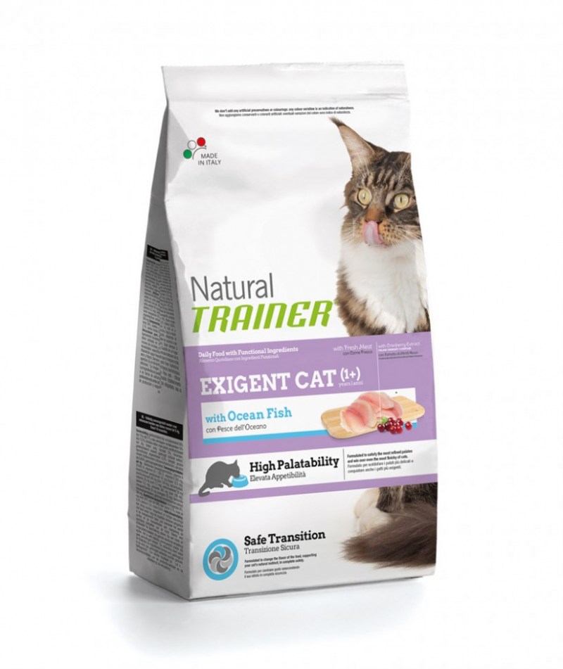 Корм для кошек Trainer natural Adult Cat Sterilised White Fresh meats Dry 1.5 кг