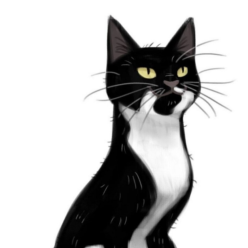 Кошка рисунок