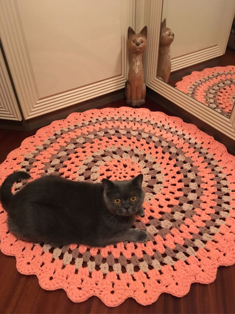 Коврик из трикотажа